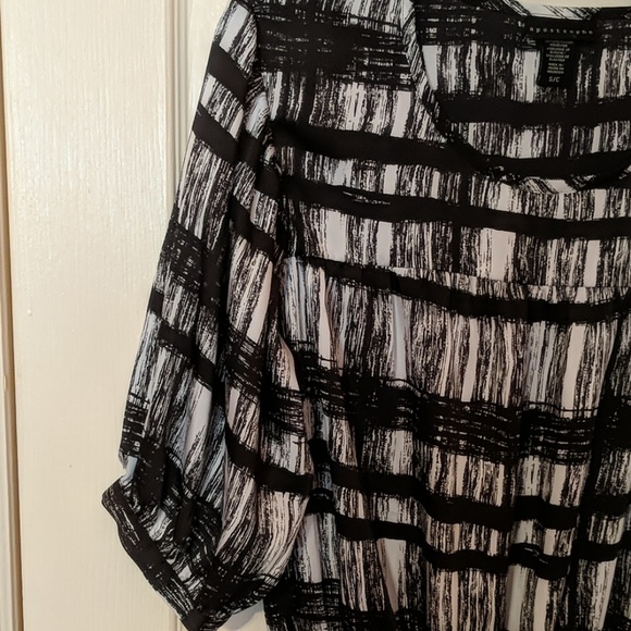 Apostrophe SM Black White EUC 3/4 Sleeve - Picture 4 of 8